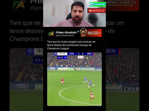 O gol que esse cara fez nos acréscimos da champions league