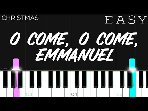 Christmas - O Come, O Come, Emmanuel | EASY Piano Tutorial