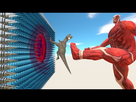 Colossal Titan Kick Units into The Portal Evolution to Fight Leatherback - ARBS