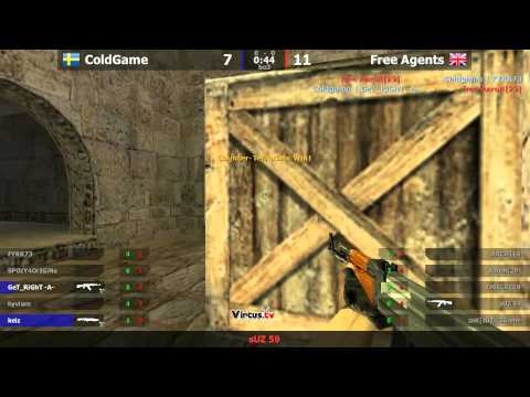 Fire Core 4. Free Agents vs ColdGame @ de_dust2