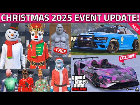 GTA 5 Online NEW Weekly Update! RARE Snowman, Yeti Outfit, Gooch Outfit, Christmas 2025 GTA5 Update