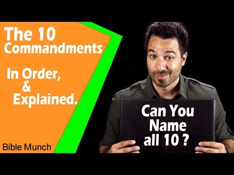The 10 Commandments List | What are the Ten Commandments in the Bible