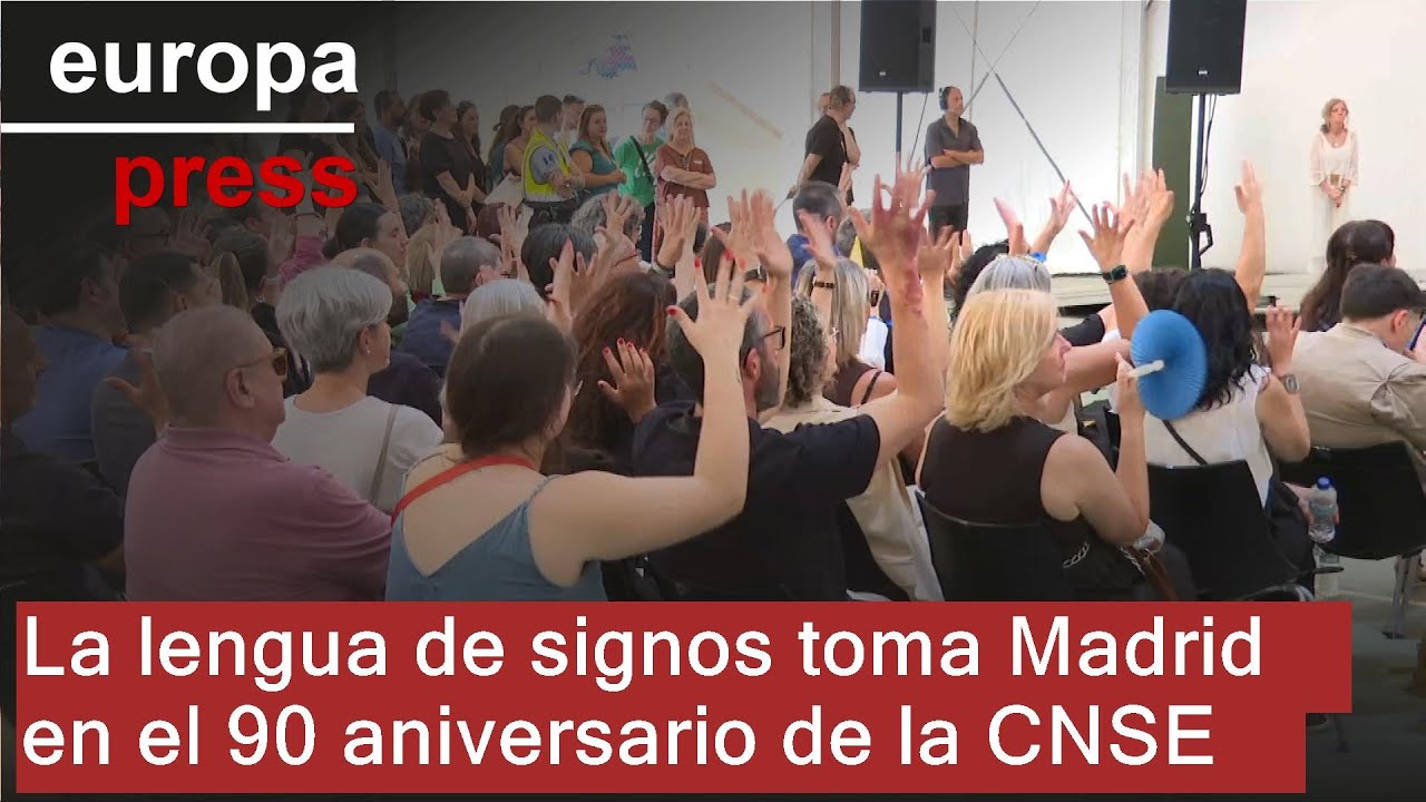 La lengua de signos toma Madrid en el 90 aniversario de la CNSE