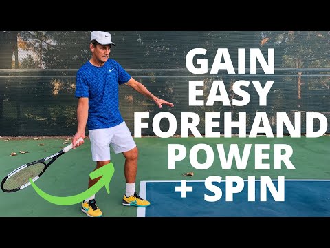 Forehand Tennis Lesson: How To Gain Easy Forehand Power And Spin