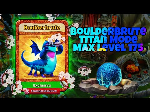 BOULDERBRUTE | Titan Mode Max Level 175 | Seasonal Exclusive Thunderpede | Dragons: Rise of Berk
