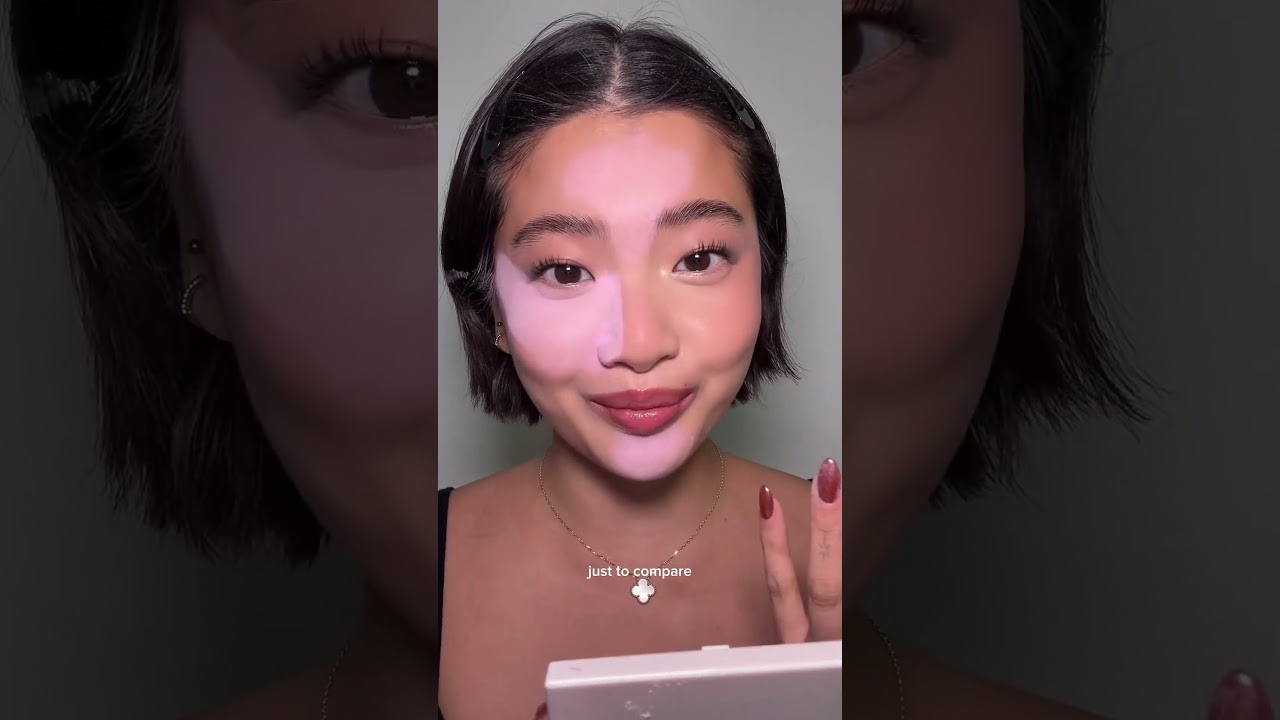 trying the viral purple @Hudabeauty Ube Birthday cake powder!! 💜(not spons)