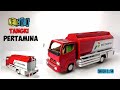 Membuat Truk Tangki Pertamina Dari Kardus Bekas Skala 1 14