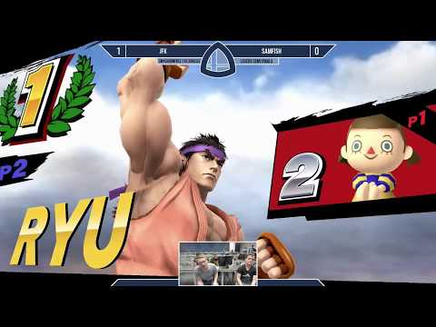 Sm4sh@Mines 110 - SAMFISH (Villager) Vs. JFK (Ryu, Yoshi) - Losers Semifinals