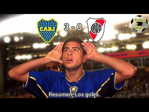 Boca Juniors 3 - 0 River Plate (Relato Marcelo Araujo) Torneo Clausura 2001, Los goles(HD).