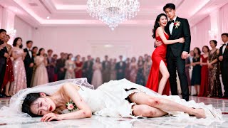 Humiliated at the wedding, she signs the divorce and leaves; he later cries, begging her to return