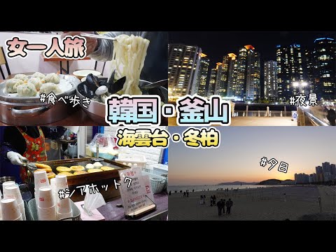 [Viagem para Busan, Coreia do Sul] Comida gourmet alinhada! Comer perto de Haeundae! ! Visão noturna de Winter Kashiwa de 🌃 [viajante solitária]