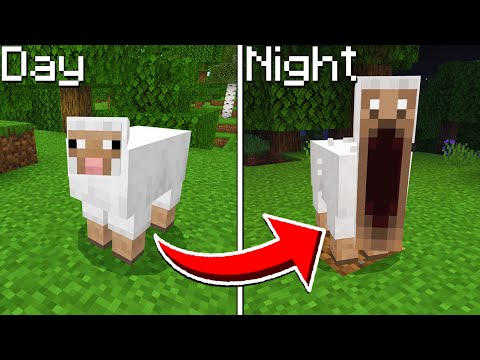 Minecraft Mobs Become Scary At NIGHT...