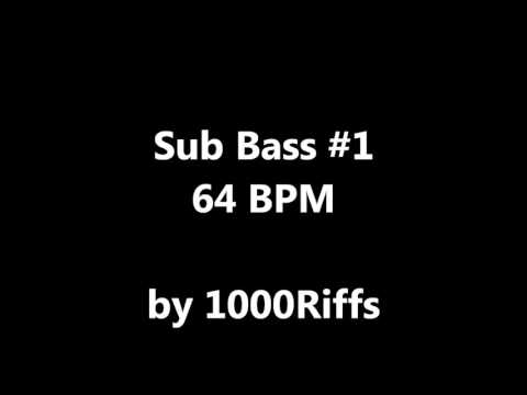 Sub Bass Kick Drum #1 : 64 BPM - Beats Per Minute