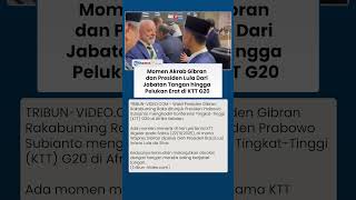 KTT G20 Afrika Selatan: Gibran Sapa Presiden Brazil Lula, Dibalas dengan Pelukan Penuh Keakraban