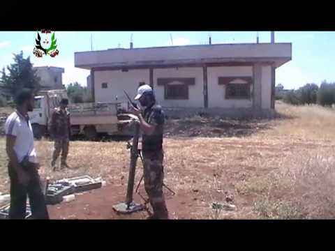 استهداف اللواء 52 بقذائف الهاون من قبل لواء شهداء الحرية في الحراك في ريف درعا