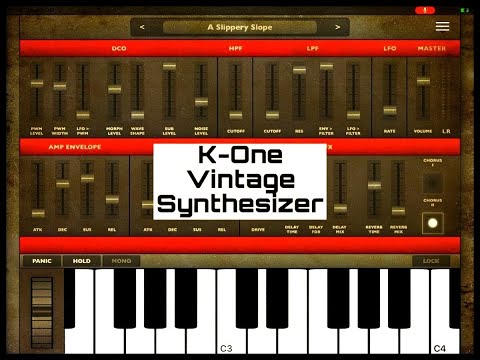 K-One Vintage Synth - NEW AUv3 Synthesizer - Demo for the iPad