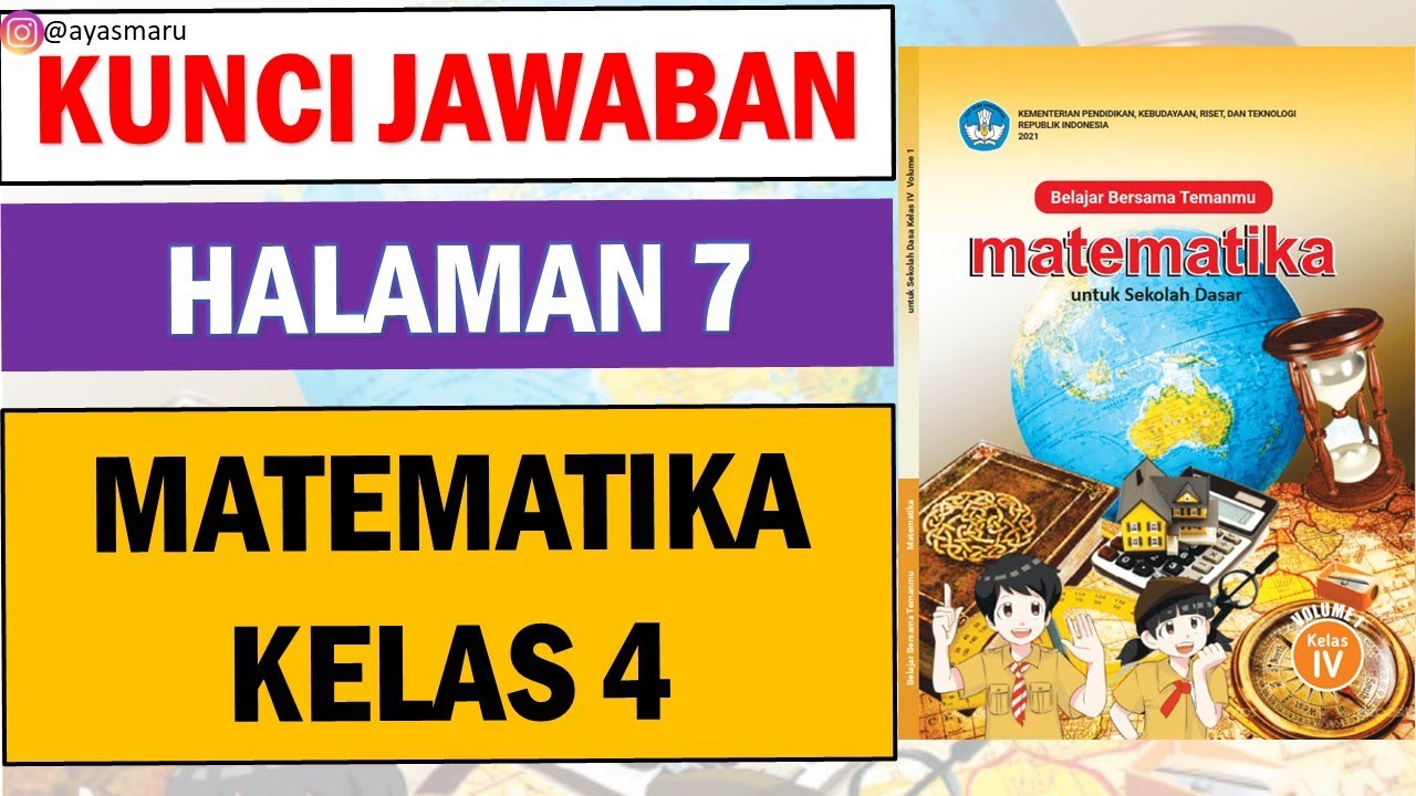 Kunci Jawaban Matematika Volume 1 Kelas 4 Halaman 7 Semester 1 Kurikulum Merdeka