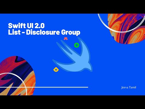 Disclosure group in Swift UI 2.0 #SwiftUI