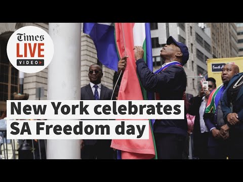 New York mayor Eric Adams celebrates South Africa's Freedom day
