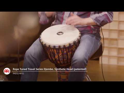 Rope Tunded Travel Series Djembes, Goat Head (Patented) - PADJ2-M-G
