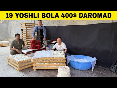 КУРТ (КУРТОП) ИШЛАБ ЧИКАРИШ БИЗНЕСИ ПОЛАФТАМАТ КУРТ 400$ ДАРОМАД