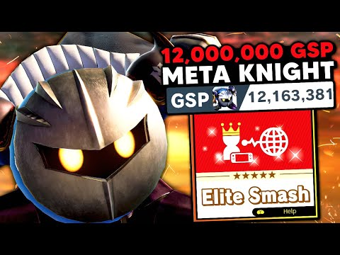 This is what a 12,000,000 GSP Meta Knight looks like in Elite Smash