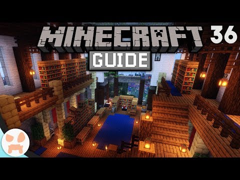 wattles - GIANT LIBRARY COMPLETE! | The Minecraft Guide - Minecraft 1.14.3 Lets Play Episode 36