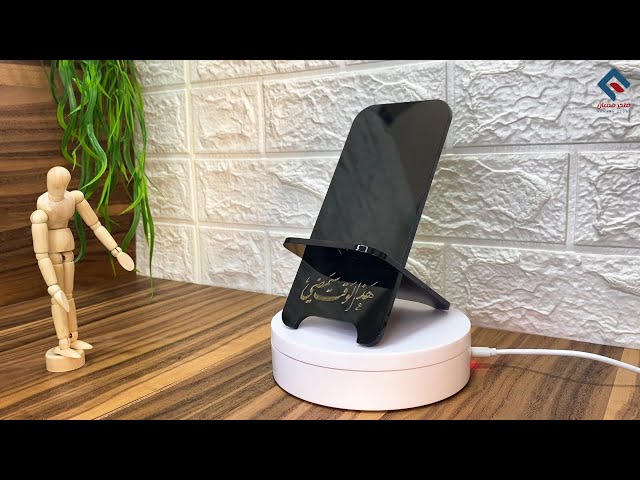 حامل جوال من الأكريليك مع النقش بالليزر