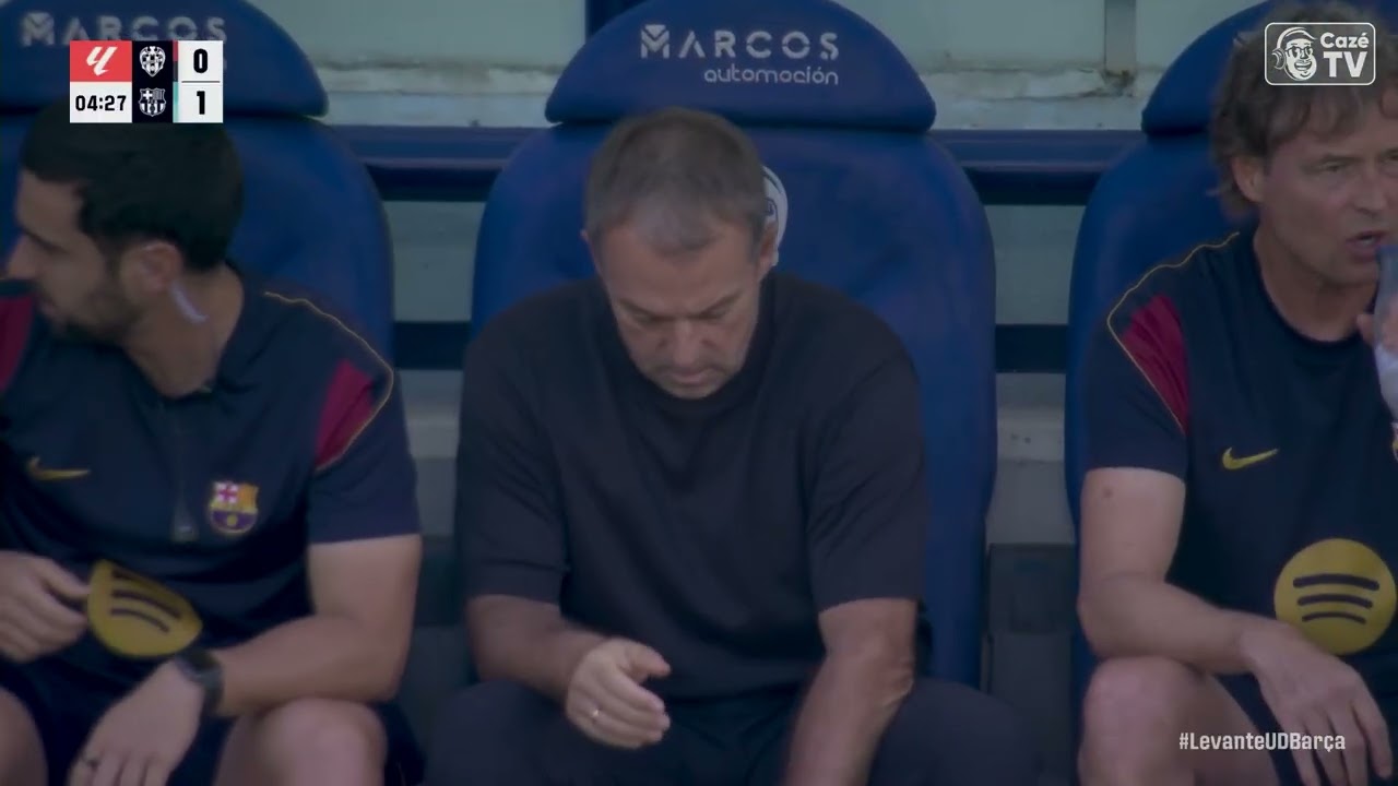 GOL DO BARCELONA! XAVI ESPART ABRE O PLACAR CONTRA O LEVANTE NA LALIGA