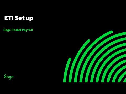 Sage Pastel Payroll (AMEA): How to setup ETI in your...