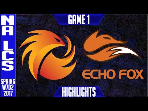 Phoenix 1 vs Echo Fox Highlights Game 1 - NA LCS W7D2 Spring 2017 - P1 vs FOX G1