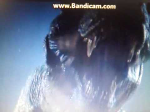 Captain Gutt Shoots An Iceberg cannonball at T-Rex