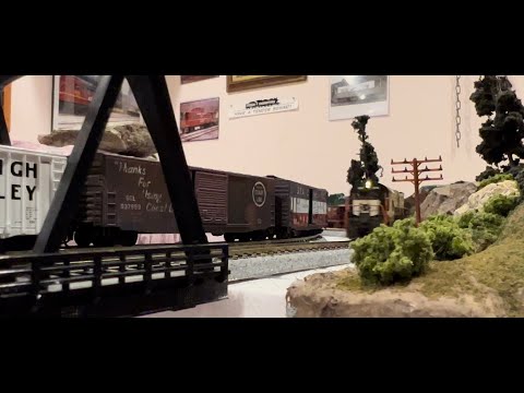Lehigh Valley Railroad | N Scale Ore Train | Alco C628 #nscale #lehighvalleyrr #modeltrains