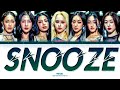 Snooze 4EVE Lyrics Eng