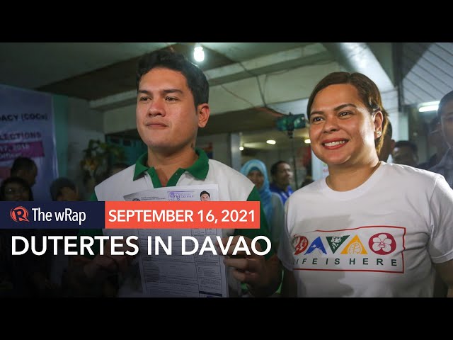 Sara Duterte, Baste to seek reelection as Davao City mayor, vice mayor