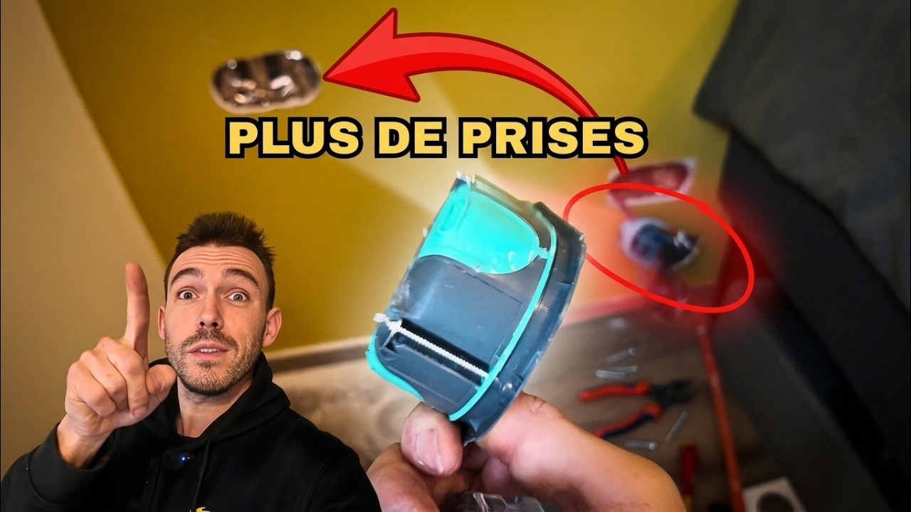 Ajouter des Prises électrique et Passez les Câble Derrière les murs