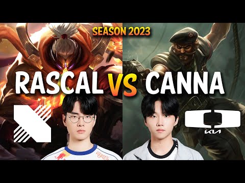 DRX Rascal vs DK Canna - Rascal JAX vs Canna GANGPLANK Top - Patch 13.16 KR Ranked