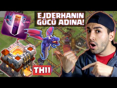 TH11 YAKIP YIKAN ORDU (ejder yarasa saldırısı) clash of clans