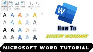 How to Insert WordArt in Microsoft Word 2016 Tutorial | Shapes Tool
