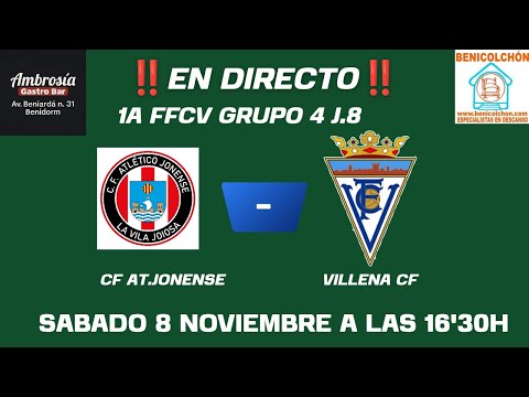 Partido 1ºFfcv J.8 AT CF JONENSE-VILLENA CF