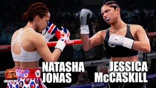 ボクシングゲーム UNDISPUTED ナターシャ・ジョナス vs ジェシカ・マッキャスキル
