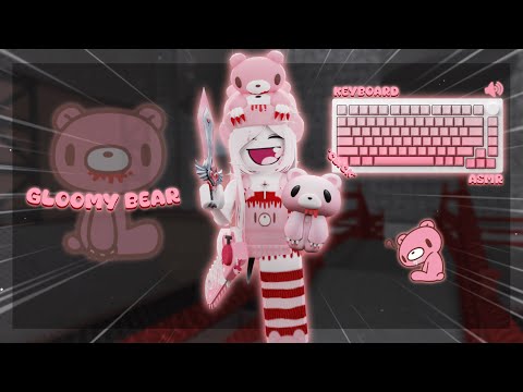 PLAYING MM2 AS GLOOMY BEAR *Keyboard ASMR*