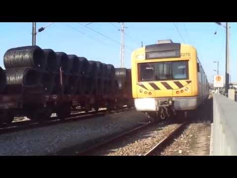 Comboios n.º 68088 e 17245 - Praias-Sado (Cruzamento)