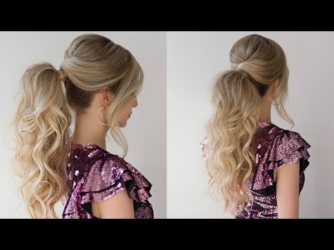 HOW TO: CURLY PONYTAIL ✨ NEW YEARS EVE HAIRSTYLE