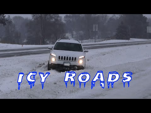 Lots of Crashes From Winter Clipper Icy Roads Around Saint Cloud, MN