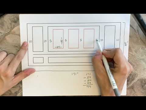 How to figure out wall paneling measurements