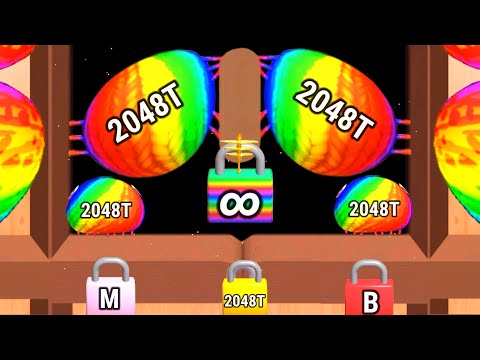Satisfying mobile game/ Blob Merge 3d - 2048 blob ball gameplay max levels part 6