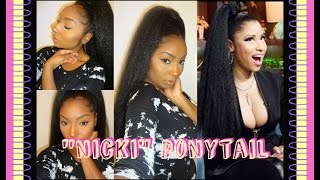 Feelin Myself &quot;Nicki Minaj&quot; Ponytail | JaMexicanBeauty | iamLindaElaine