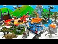 DIY Dinosaur World With Thomas Train | Jurassic World Dinos Movie