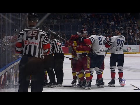 9.kolo šarvátka na konci zápasu Slovan - Trenčín